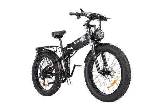 Ridstar H26 26 inch Hummer folding electric bike with 48V1000W motor and Shimano 7-speed gear system10