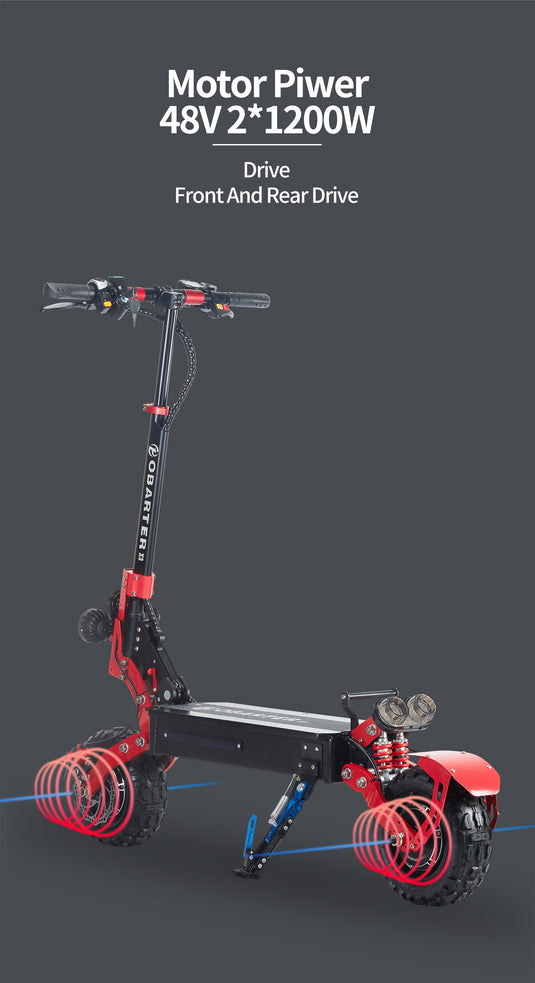 OBARTER X3 Electric Scooter 2*1200W Cross-Country6