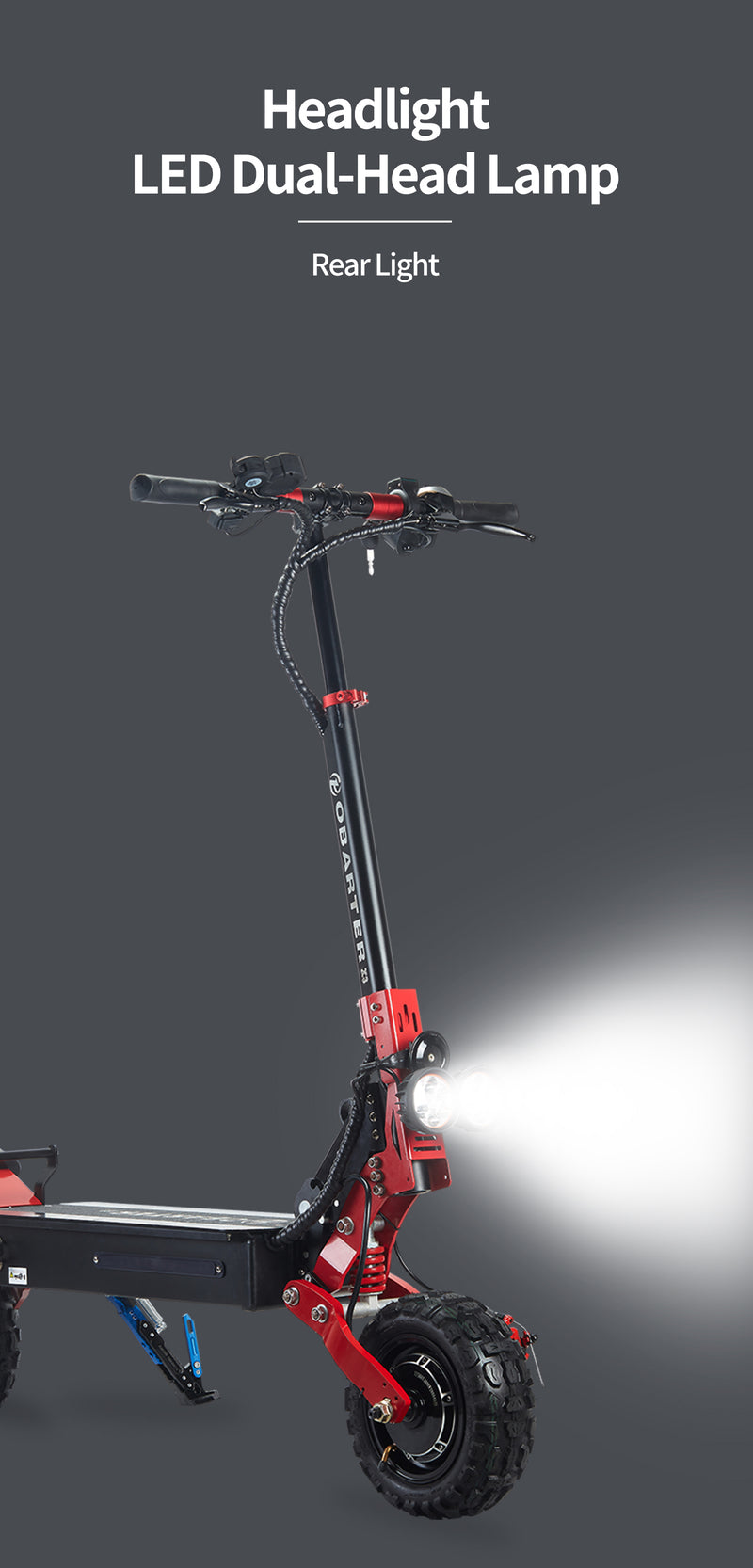 Load image into Gallery viewer, OBARTER X3 Electric Scooter 2*1200W Cross-Country3
