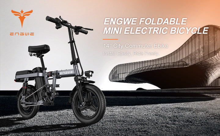 Load image into Gallery viewer, ENGINE T14 48V 10AH 350W foldable mini ebike2
