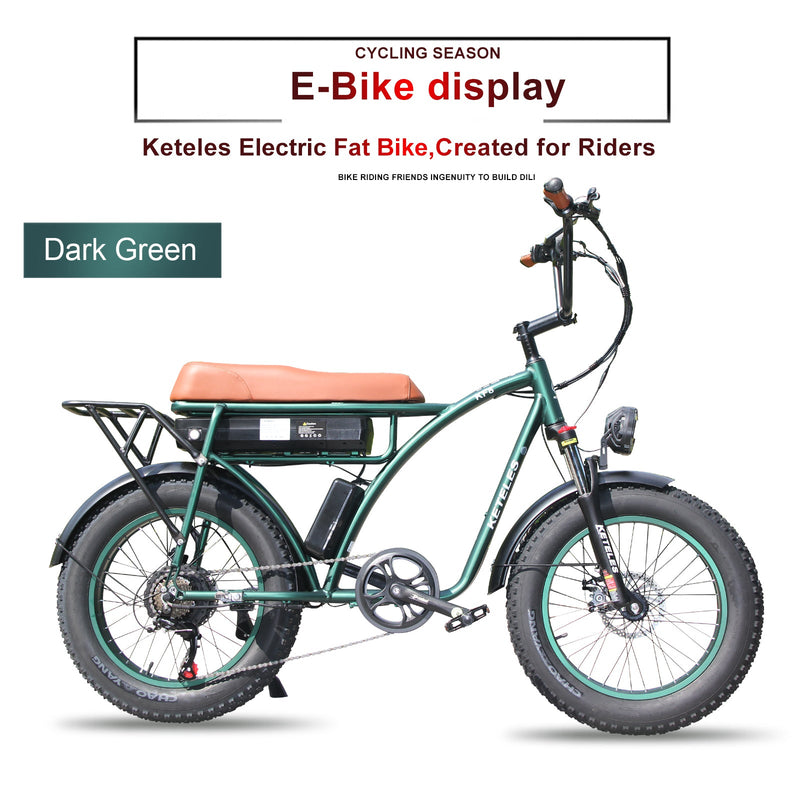 Load image into Gallery viewer, KETELES KF8 Electric Bike with 48V 1000W motor and Fat Tires6

