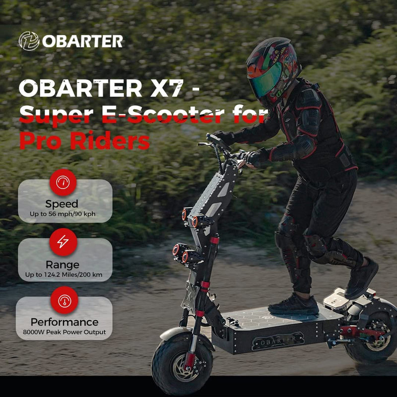 Load image into Gallery viewer, OBARTER X7 Electric Scooter with 4000W*2 Super Power5
