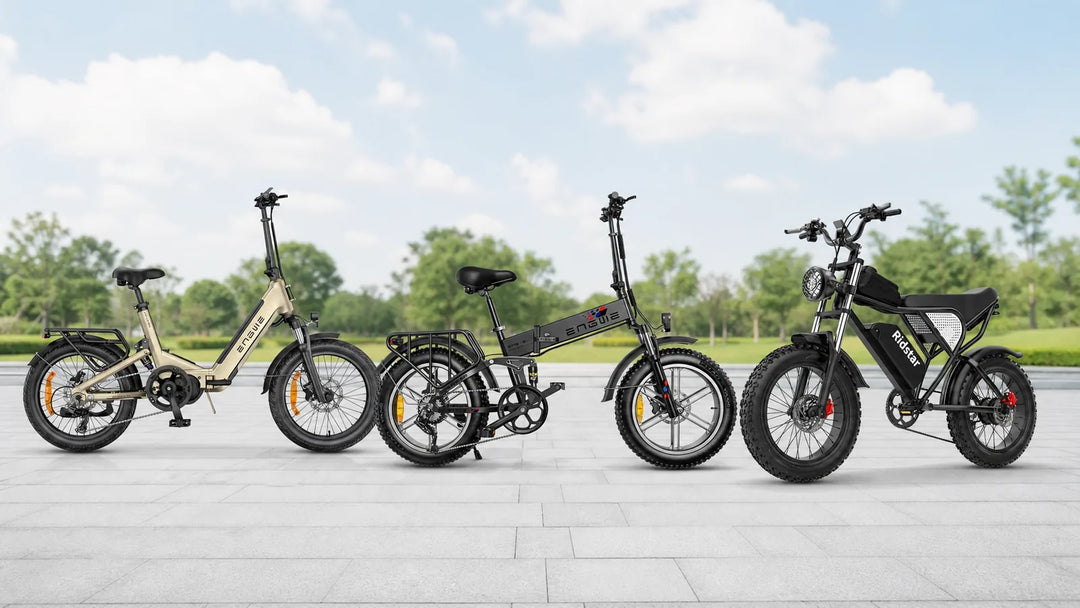 ENGWE L20, ENGWE Engine X and RIDSTAR Q20 electric bikes compared side by side
