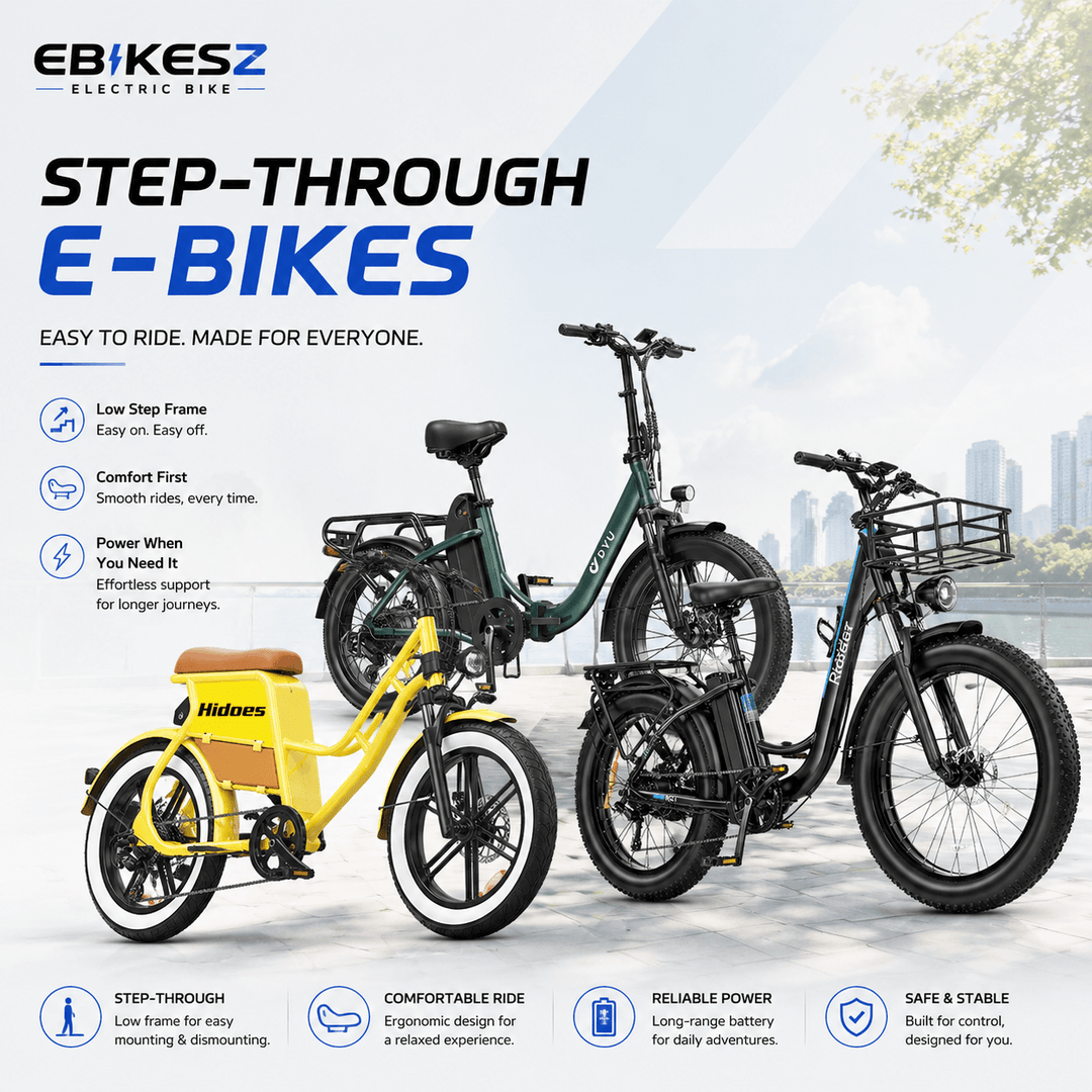 Step-Through E-Bikes