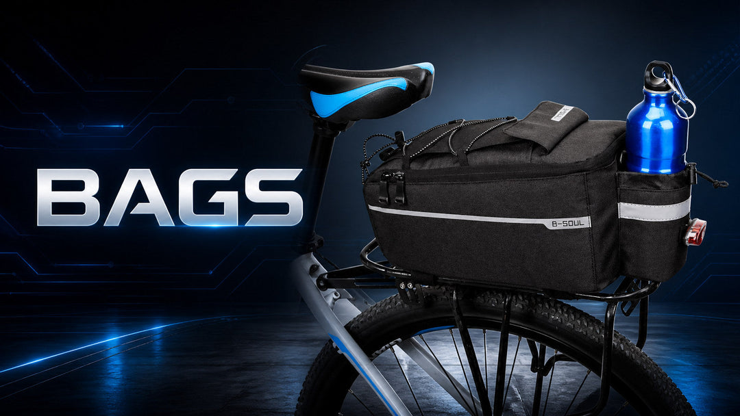 Bike bags collection featuring a rear rack trunk bag