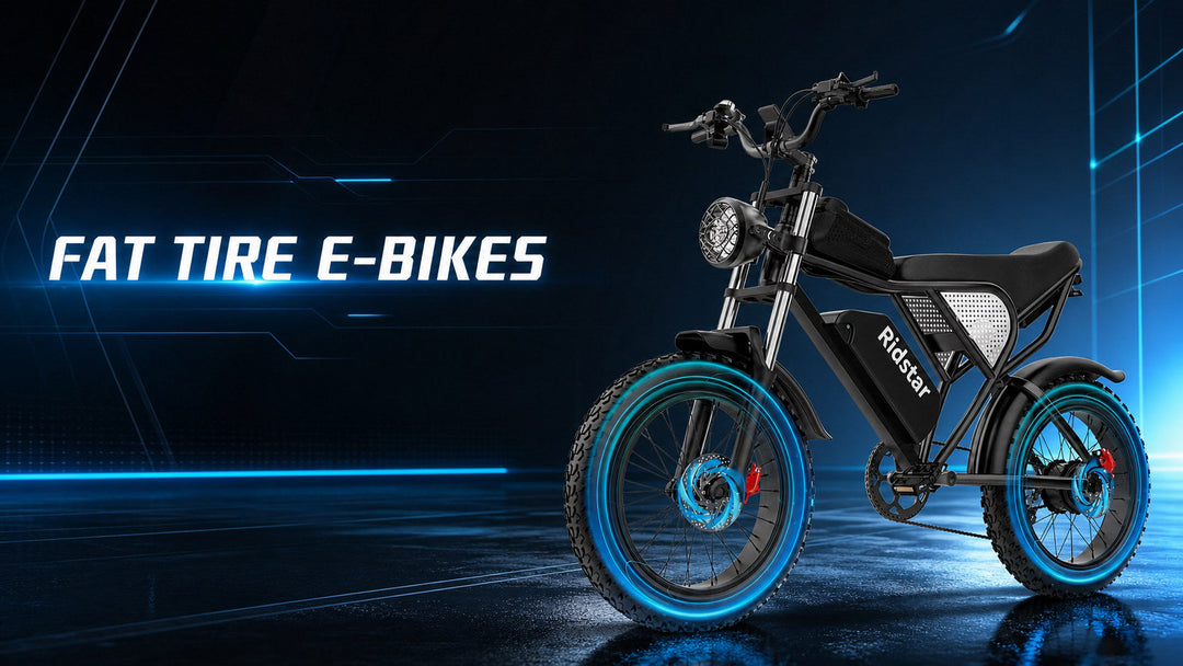 Fat tire e-bikes collection featuring the RIDSTAR Q20 e-bike