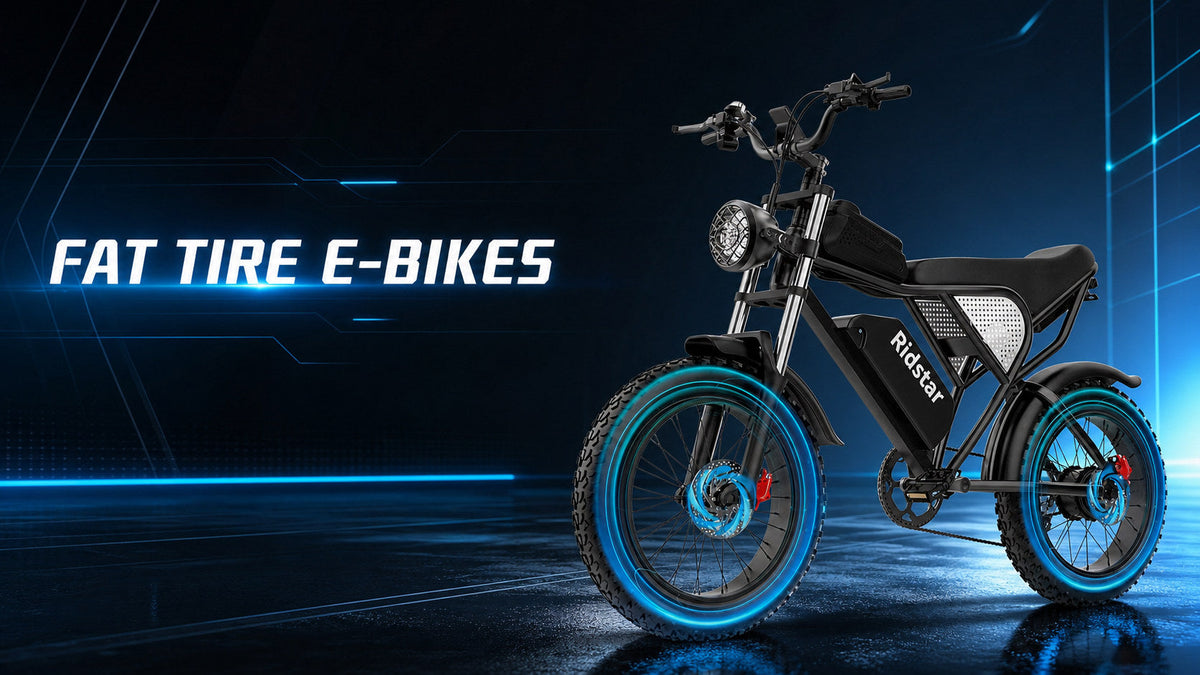 Fat tire e-bikes collection featuring the RIDSTAR Q20 e-bike