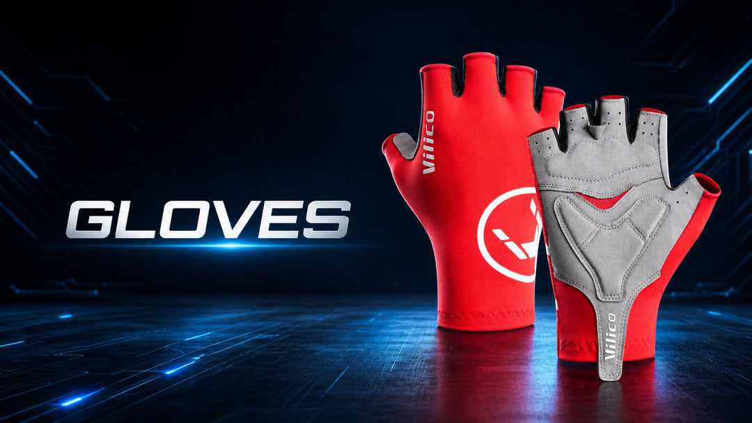 Cycling gloves collection featuring half-finger cycling gloves