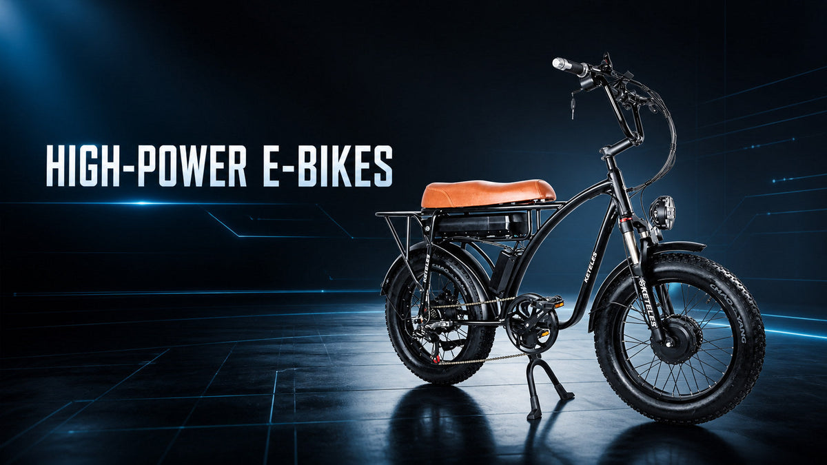 High-power e-bikes collection featuring the KETELES KF8 e-bike