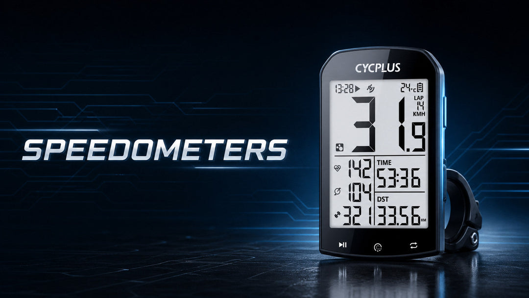 Bike speedometers collection featuring a CYCPLUS M1 GPS bike computer
