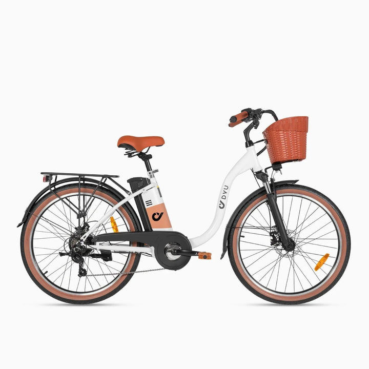DYU C6 Pro 26 Inch City Electric Bike Blending Style and Practicality for Urban Riders