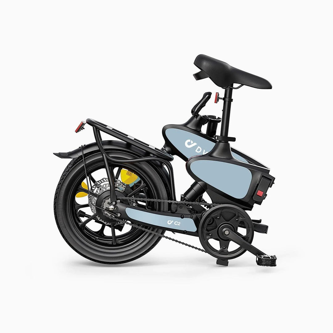 DYU C2 Foldable Electric Bike with Magnesium Alloy Frame and LED Display