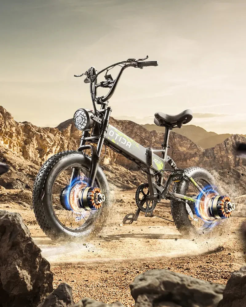 OTIDA R7 MAX Dual Motor Electric Bike with Hydraulic Brakes and Full Suspension