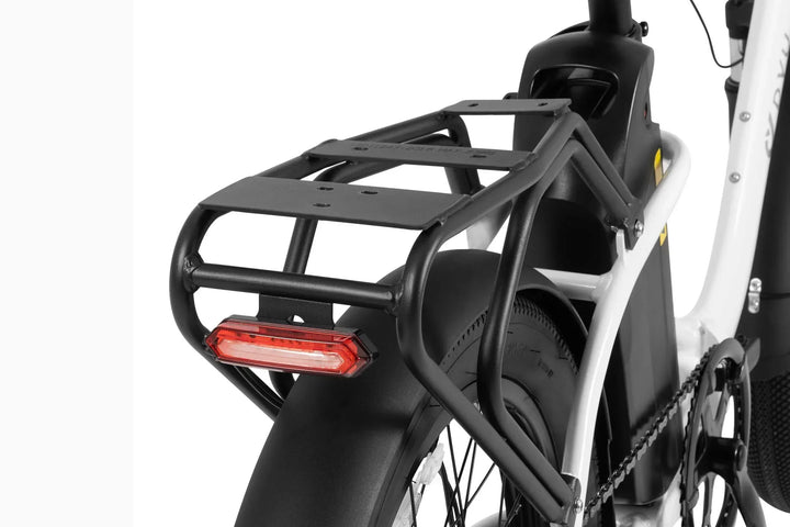 DYU C9 Step-Thru Folding Electric Bike with Hydraulic Oil Disc Brakes and IP54 Rating