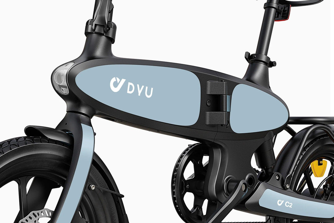 DYU C2 Foldable Electric Bike with Magnesium Alloy Frame and LED Display