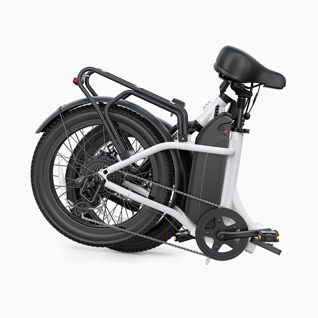DYU C9 Step-Thru Folding Electric Bike with Hydraulic Oil Disc Brakes and IP54 Rating