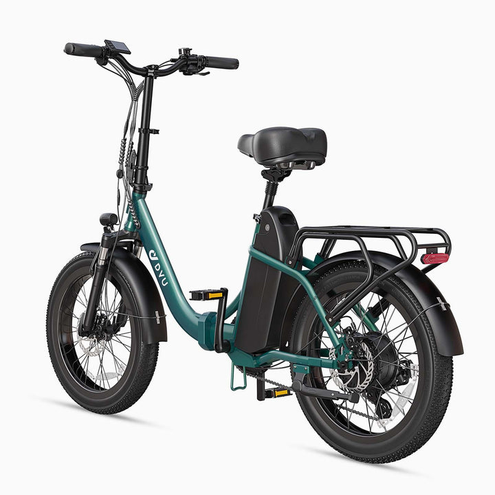 DYU C9 Step-Thru Folding Electric Bike with Hydraulic Oil Disc Brakes and IP54 Rating