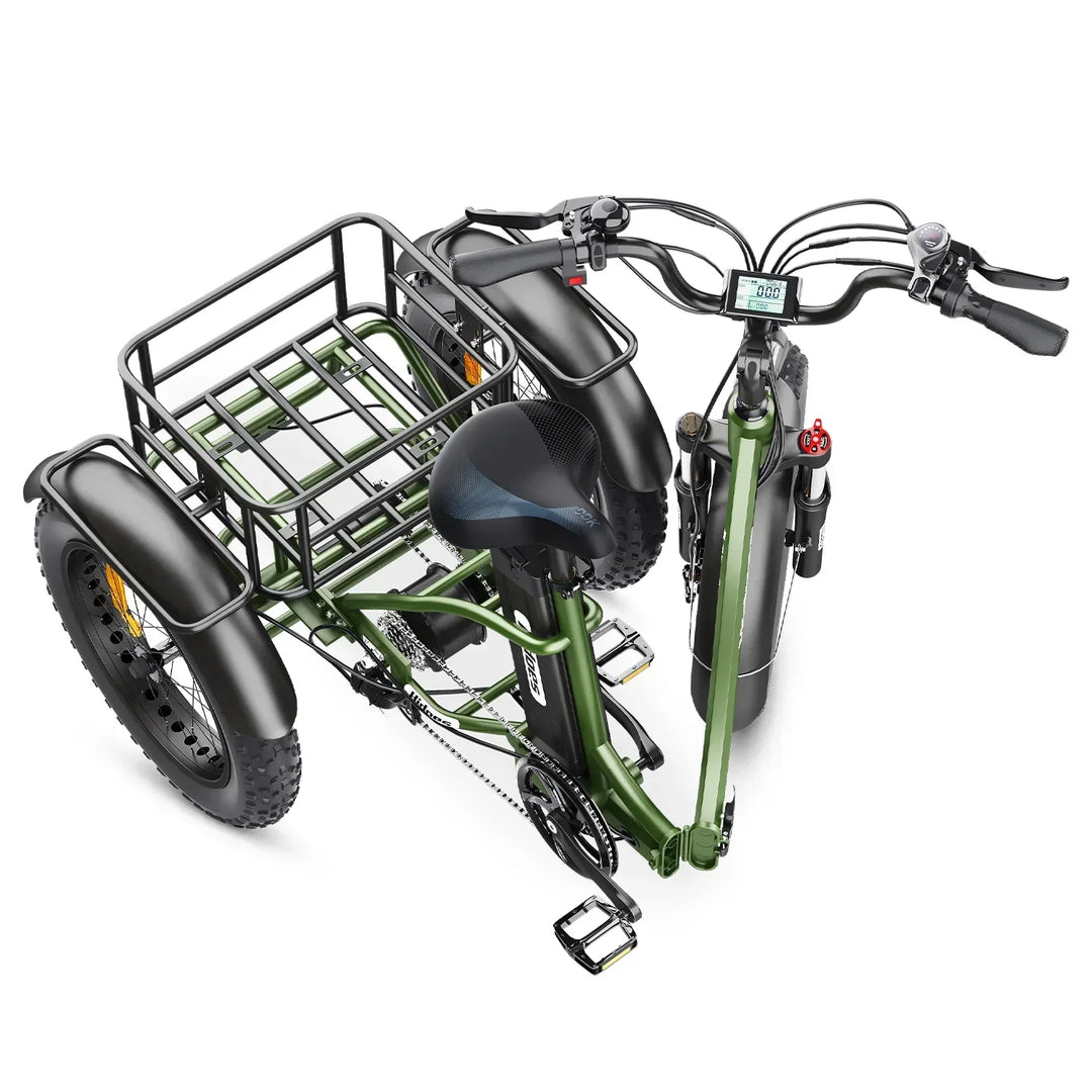 Hidoes ET1 Electric Tricycle with Removable Battery and Rear Drive Motor