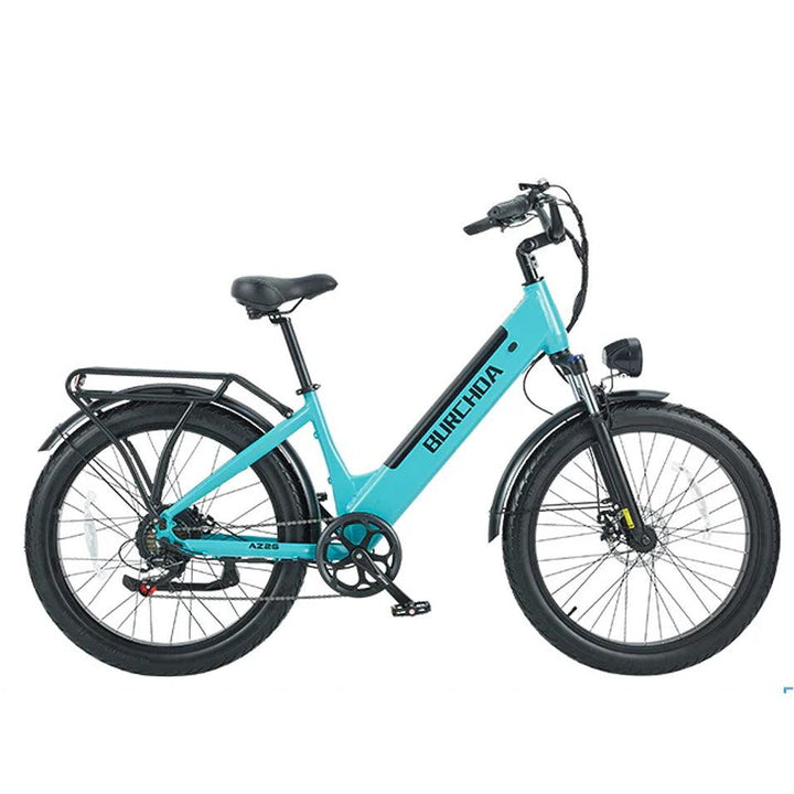 BURCHDA AZ26s Step-Thru Electric Bike with Hydraulic Brakes and Smart LCD Display
