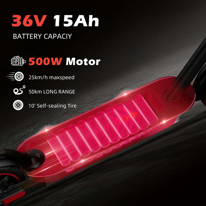 VMAX V10 Pro 500W Electric Scooter with 10-Inch Honeycomb Tires and Dual Brakes