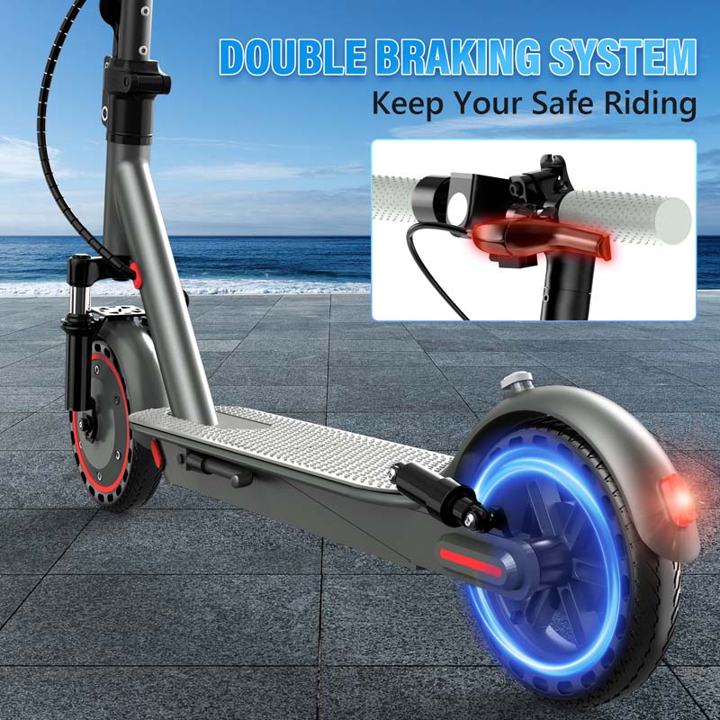 VMAX D8 Pro Electric Scooter with 8.5-Inch Solid Tires and Front Suspension