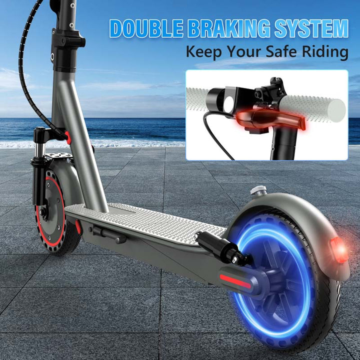 VMAX D8 Pro Electric Scooter with 8.5-Inch Solid Tires and Front Suspension