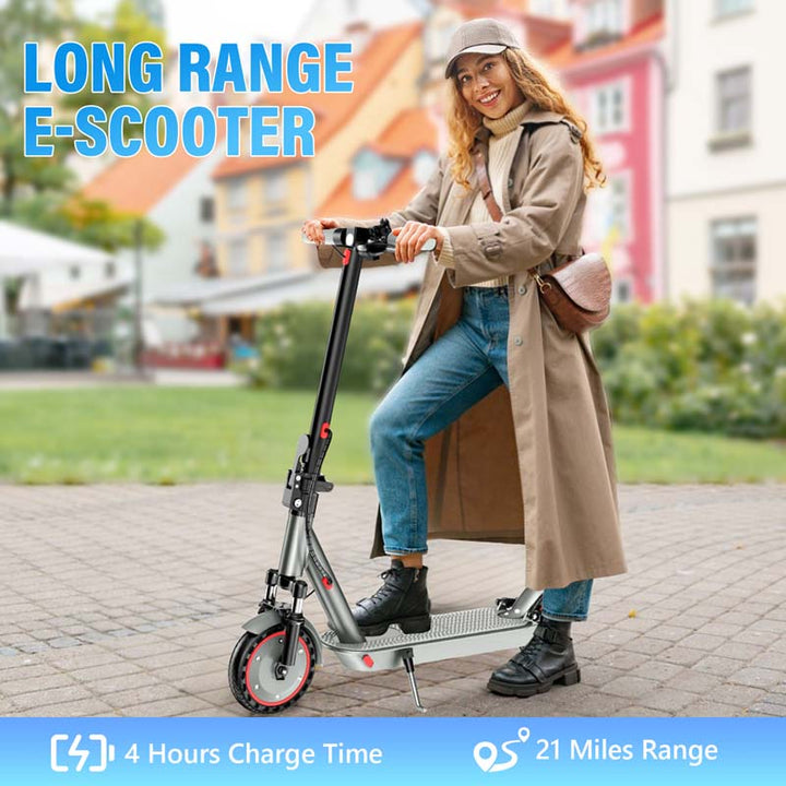 VMAX D8 Pro Electric Scooter with 8.5-Inch Solid Tires and Front Suspension