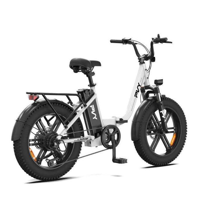 PVY LS20 Step-Through Electric Bike for Women with Shimano 7-Speed and Hydraulic Brakes
