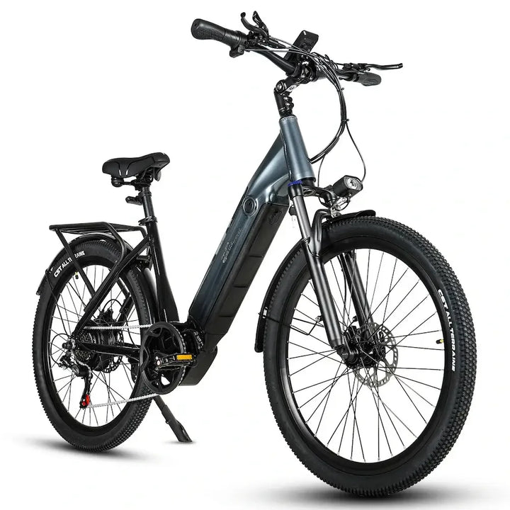 CMACEWHEEL L26 Moped Step-Thru Commuter Electric Bike with Hydraulic Oil Disc Brakes