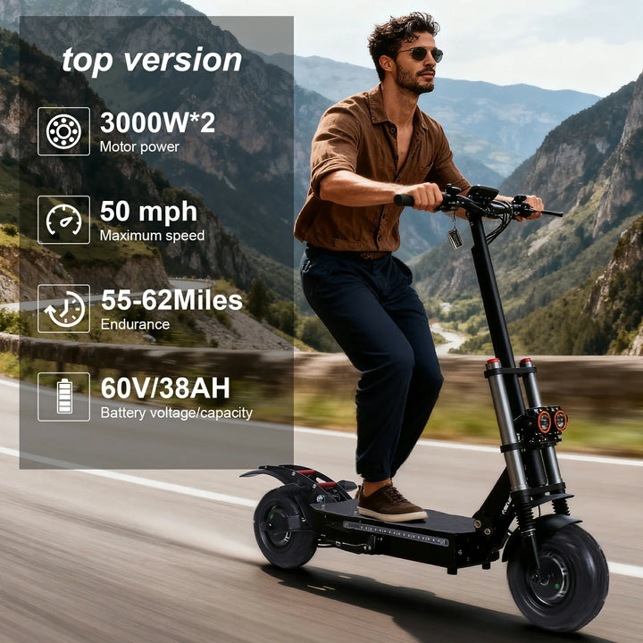 Freeboy J30 MAX Electric Scooter – 3000W Motor, 85 km/h