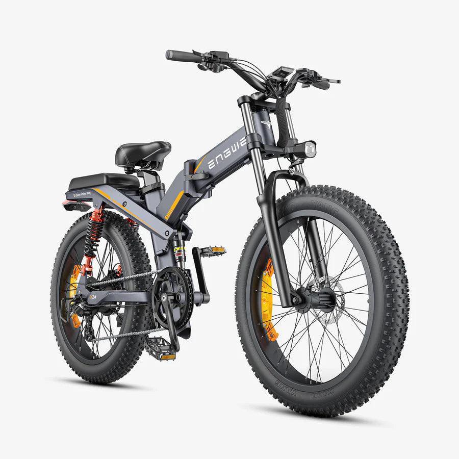 ENGWE X26 Folding Fat Tire Electric Bike with 1200W Power and Dual Battery System