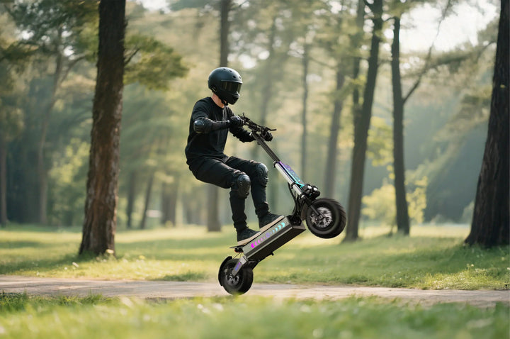 OOTD T90 Dual Drive Electric Scooter with NFC Unlock Hydraulic Suspension and Disc Brakes