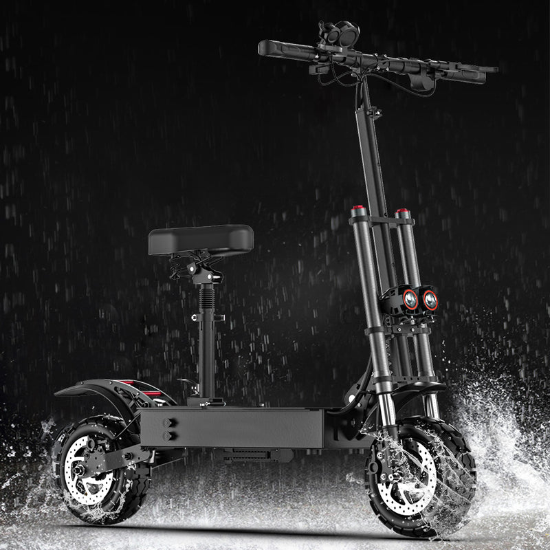 Carregue a imagem no visualizador da Galeria, eHoodax HB07 11 inch 5600W high-power scooter with seat for unmatched speed and range1
