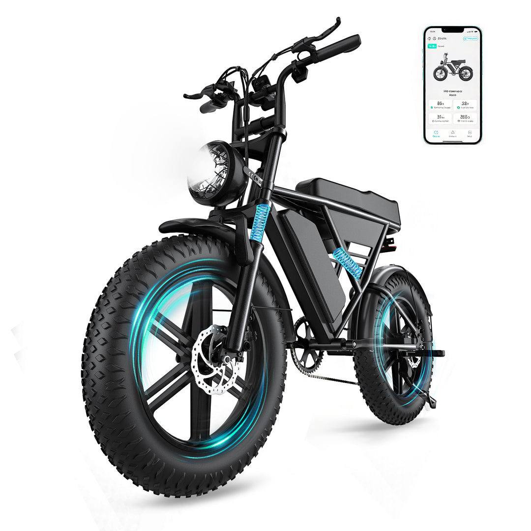 EBIKESZ G60 1000W Rear Motor Fat Tire E-Bike – Extended Range 48V 20Ah Lithium Battery All-Terrain Electric Bicycle