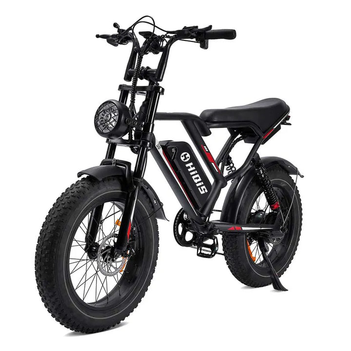 20-Inch Fat Tire Electric Bike with 1000W Motor 48V 17.5Ah Battery and Hydraulic Disc Brakes