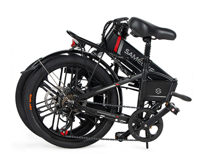 Samebike 20LVXD30-II Folding Electric Mini Bike with LCD Screen and Phone Holder