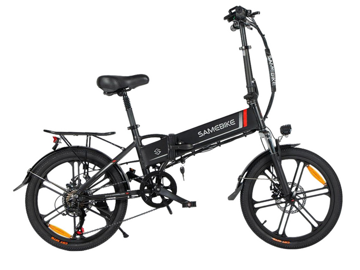 Samebike 20LVXD30-II Folding Electric Mini Bike with LCD Screen and Phone Holder