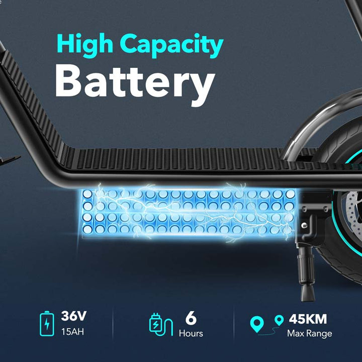 VMAX V12 Pro 600W Electric Scooter with 10-Inch Air Tires and Long-Range Battery