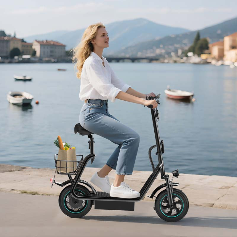 VMAX V12 Pro 600W Electric Scooter with 10-Inch Air Tires and Long-Range Battery