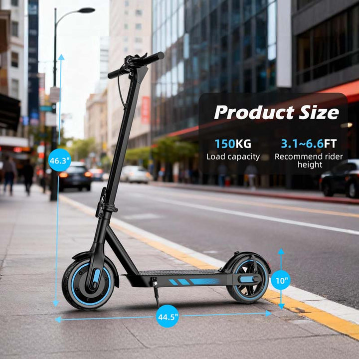 VMAX V10 500W Electric Scooter with 10-Inch Honeycomb Tires and Foldable Design