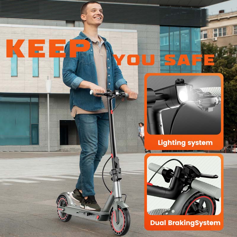 VMAX D8 Pro 350W Electric Scooter with 8.5-Inch Solid Tires and Choice of 7.8AH or 10.5AH Battery