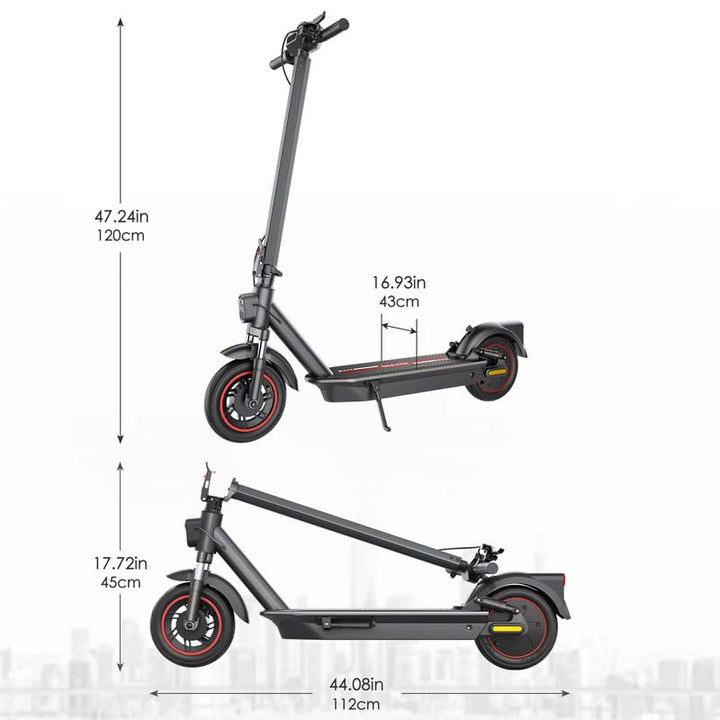 VMAX MAX Pro 600W Electric Scooter with 10-Inch Air Tires and Choice of 13AH or 15AH Battery