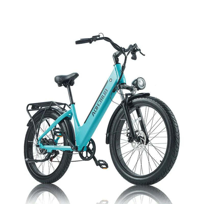 BURCHDA AZ26s Step-Thru Electric Bike with Hydraulic Brakes and Smart LCD Display