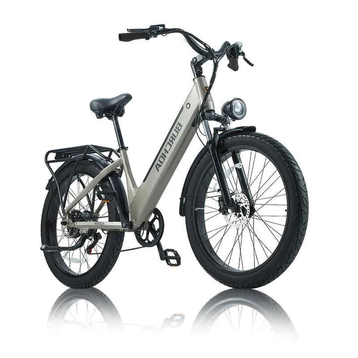 BURCHDA AZ26s Step-Thru Electric Bike with Hydraulic Brakes and Smart LCD Display