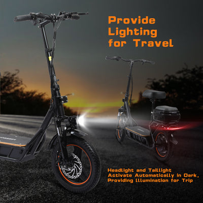 Innovative H14 E-Scooter - All-Weather IPX4 Design for Short Trips & Outdoor Adventures