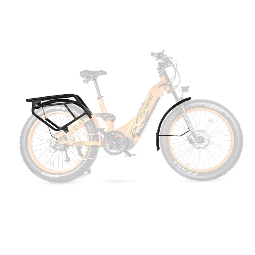 Cyrusher Ranger and Trax Fender and Rear Rack Accessory Set for 24 or 26 Inch Tires