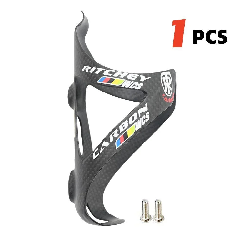 2Pcs Full Carbon Fiber Bike Water Bottle Cage - 23g Ultralight MTB Road Bottle Holder - High-Strength Aerodynamic Hydration Carrier (Matte/Glossy)