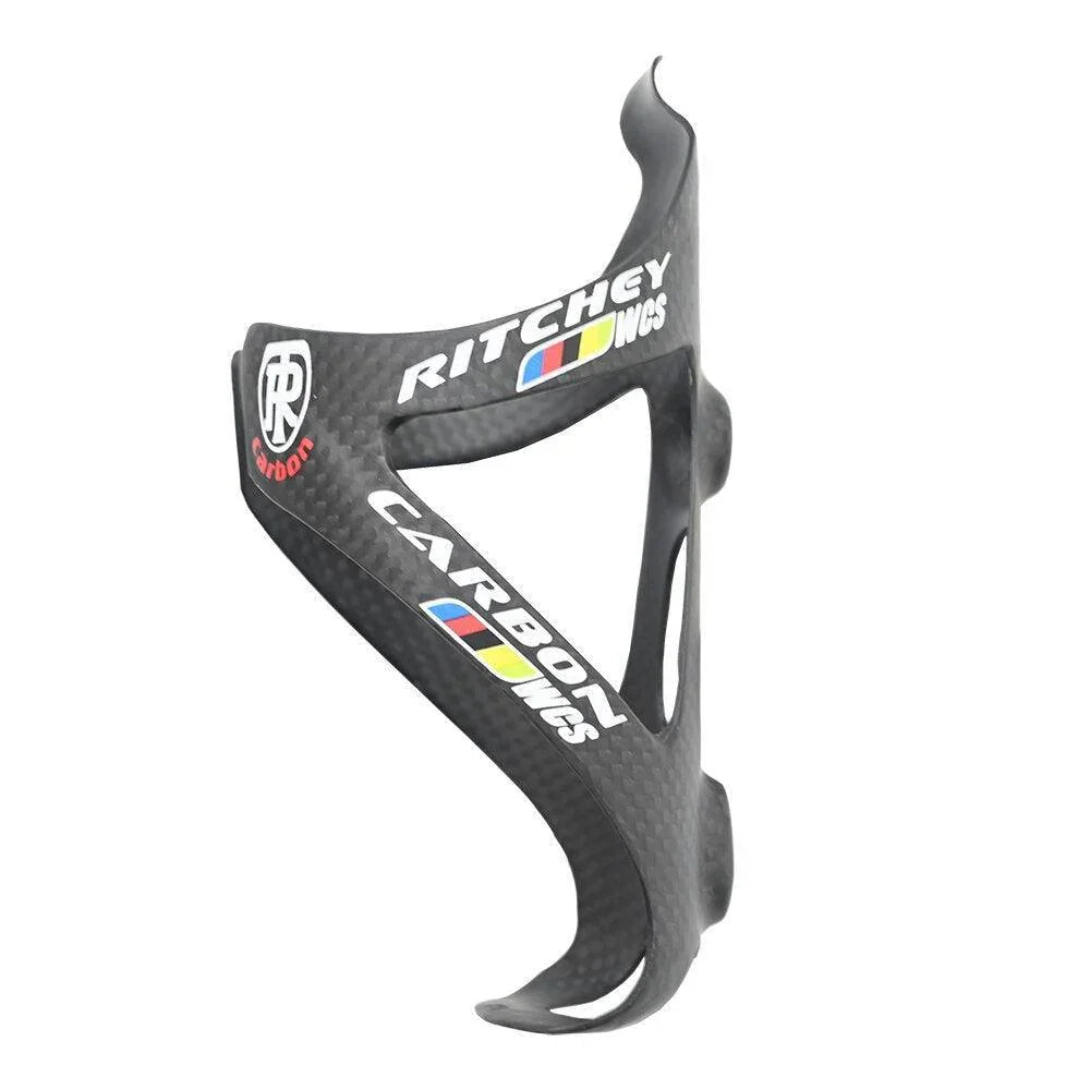 2Pcs Full Carbon Fiber Bike Water Bottle Cage - 23g Ultralight MTB Road Bottle Holder - High-Strength Aerodynamic Hydration Carrier (Matte/Glossy)