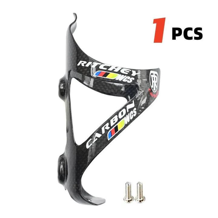 2Pcs Full Carbon Fiber Bike Water Bottle Cage - 23g Ultralight MTB Road Bottle Holder - High-Strength Aerodynamic Hydration Carrier (Matte/Glossy)