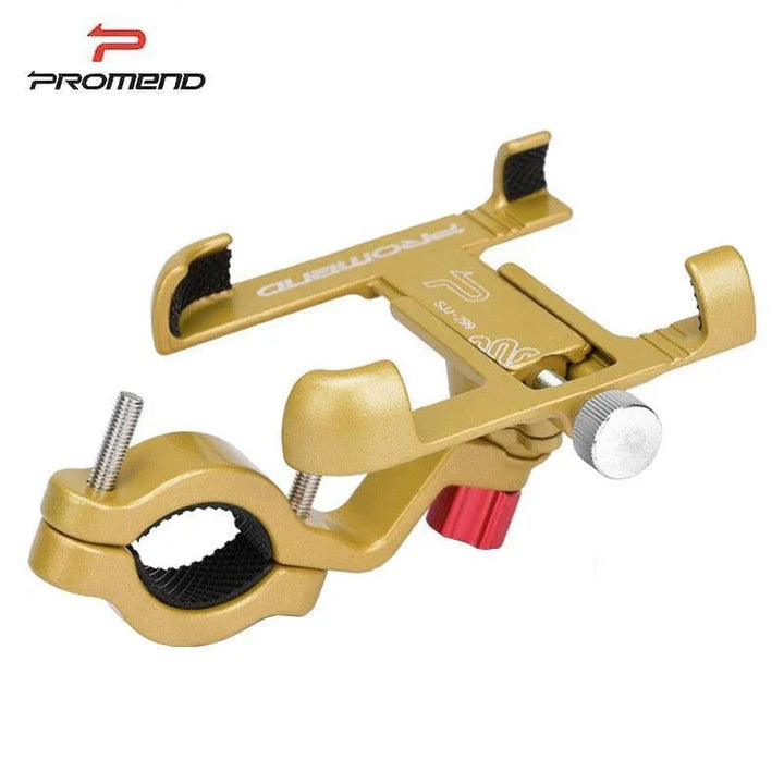 360° Rotatable Aluminum Bike Phone Mount - Adjustable Anti-Shake Handlebar Holder - CNC Alloy Smartphone Stand for MTB, Road Bike &amp; Motorcycle - Fits 55-95mm Devices